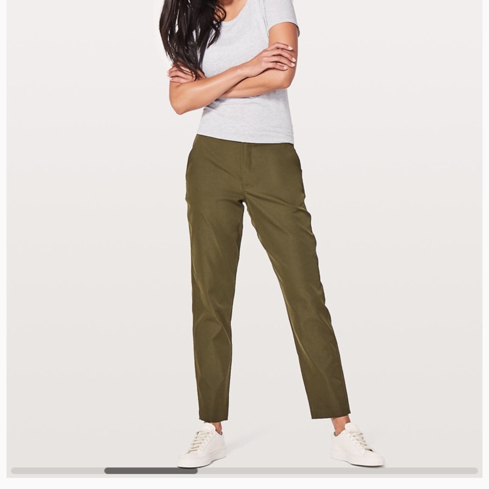 Lululemon City Trek Trouser Marine Green Size 6.